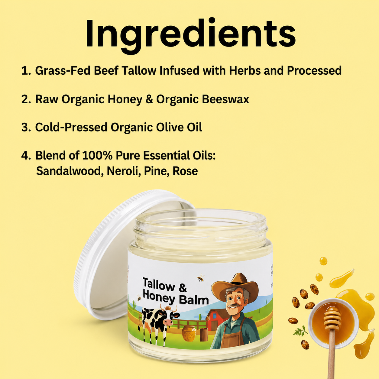Tallow and Honey Balm - 57 g