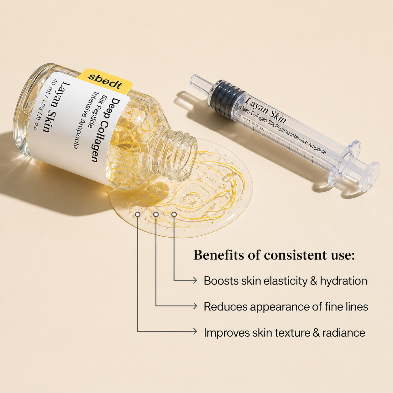 Layan Skin Deep Collagen Silk Peptide Ampoule 30ml